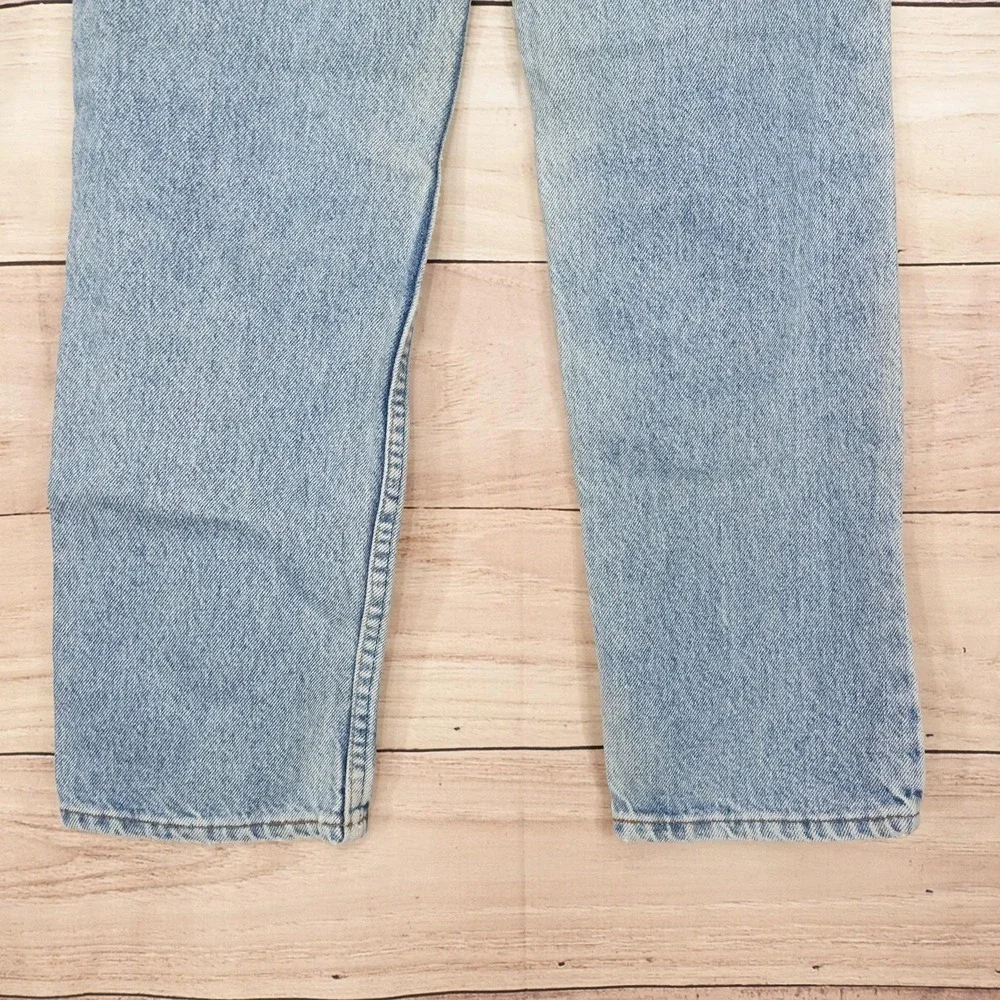 Vintage Levis 510 Regular Jeans Boys 25x25 Blue Denim Made USA Orange Tab